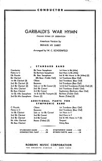 Garibaldi's War Hymn